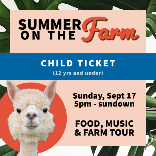 Summer on the Farm Child Ticket